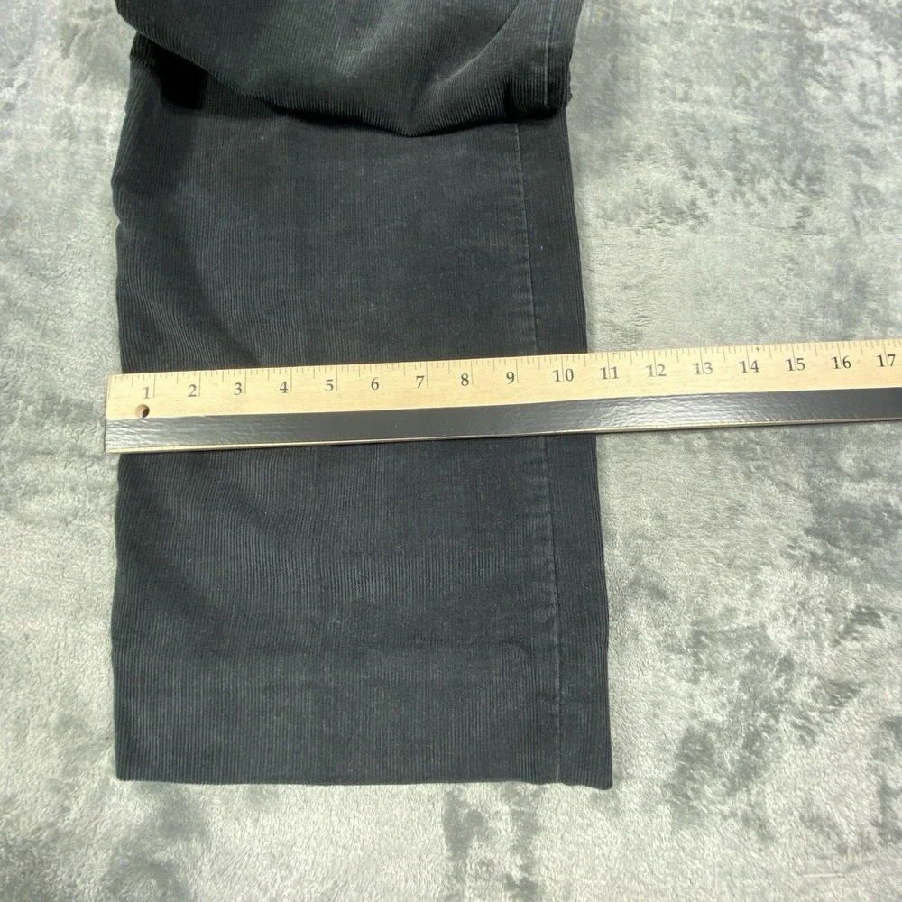 Levi's 549 Corduroy Pants Mens 42x27 Black Low Loose Cords Y2K Heavy Cotton‎